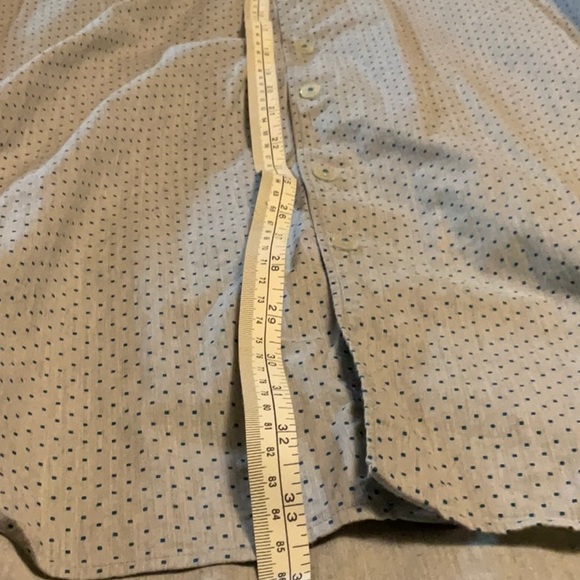 Daniel Hechter Grey With Green Dots Dress Shirt - Picture 5 of 7